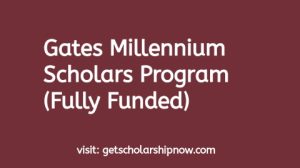 Gates Millennium Scholars Program (Fully Funded)