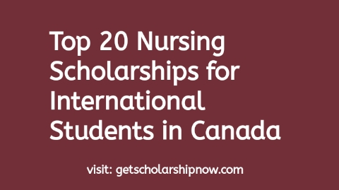 Nursing Scholarships for International Students in Canada