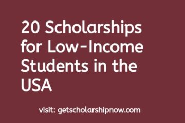 Scholarships for Low-Income Students in the USA