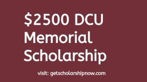 DCU for Kids Annual Memorial Scholarship