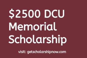 DCU for Kids Annual Memorial Scholarship