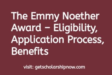 The Emmy Noether Award