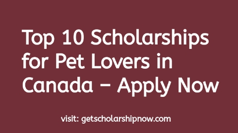 Scholarships for Pet Lovers in Canada