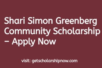 Shari Simon Greenberg Community Scholarship